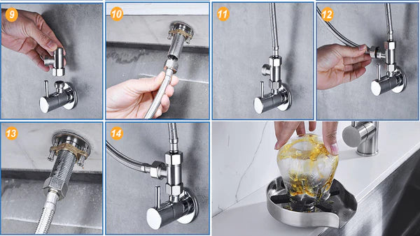 Glass Rinser for Kitchen Sink